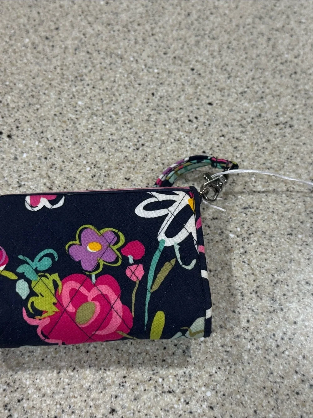 Vera Bradley Super Smart Wristlet / Tri-fold Wallet (Ribbons Pattern)